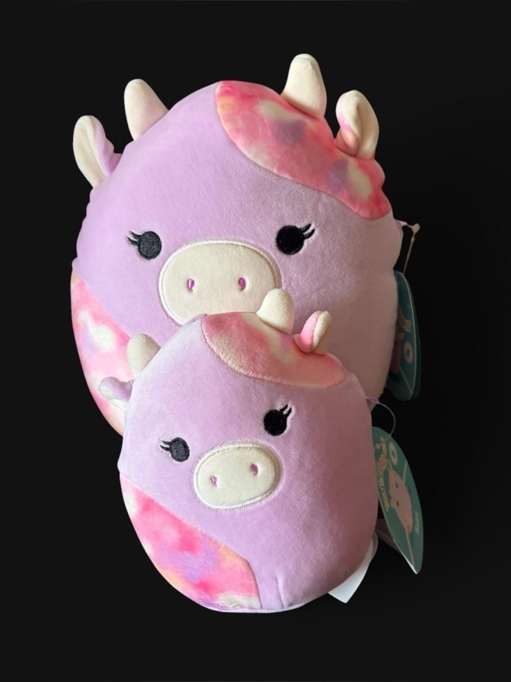 Squishmallow Stasia the SeaCow Matching Mother & Baby Set - BNWT Rare Spots